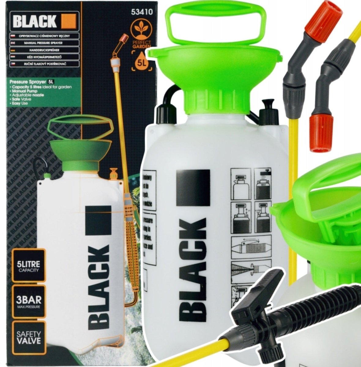 Black survepihusti taimedele 5 L, reguleeritav lanss - Ostuklikk